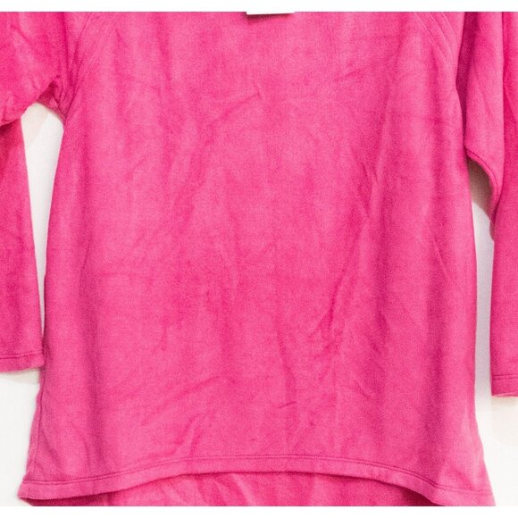 Midnight Carole Hochman Womens Pink Polyester Sweater 3/4 Sleeve Pullover Size S - Picture 4 of 6